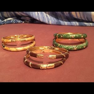 Three sets of bracelets